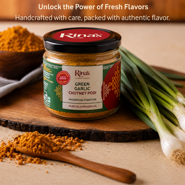 Green Garlic Leaves - Chutney Podi