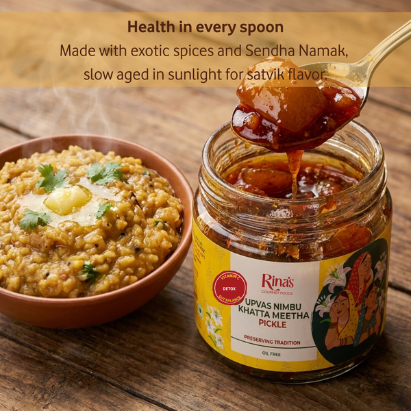 Upvas Nimbu Khatta Meetha Pickle | In Rock Salt