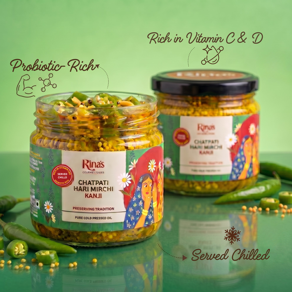 Chatpati Hari Mirchi Kanji | With Pure Lemon Juice