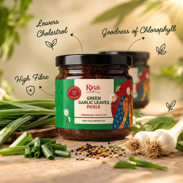 Green Garlic Leaves Pickle | Hara Lehsun ka Achar