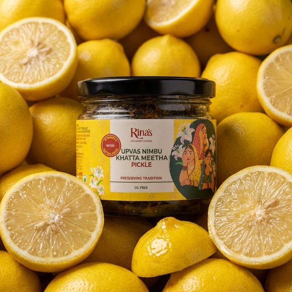 Upvas Nimbu Khatta Meetha Pickle | In Rock Salt