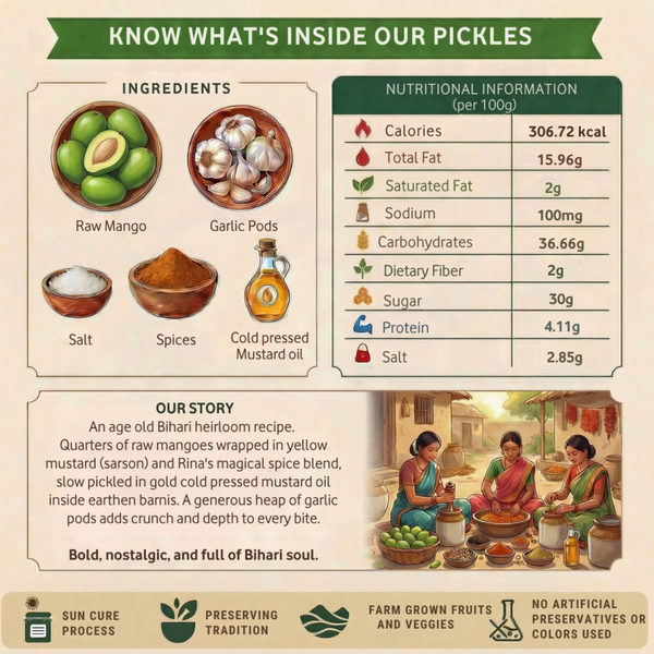 Bihari Mango Pickle | Traditional Aam Ka Achar