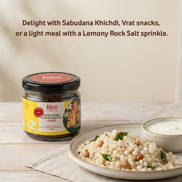 Upvas Nimbu Khatta Meetha Pickle | In Rock Salt