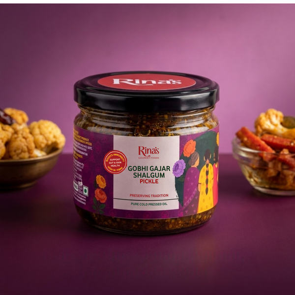 Gobhi Gajar Shalgum Pickle | Sweet Sour