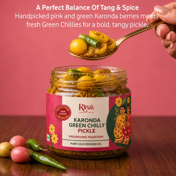 Karonda Green Chilly Pickle | Karonda Hari Mirchi Achar