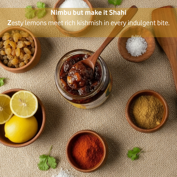 Shahi Nimbu Kishmish Khatta Meetha Pickle