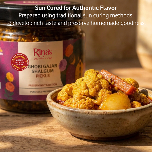 Gobhi Gajar Shalgum Pickle | Sweet Sour