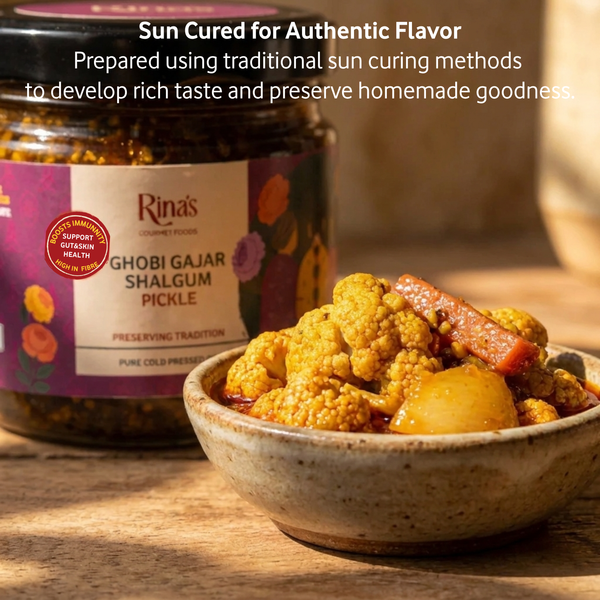 Gobhi Gajar Shalgum Pickle | Sweet Sour