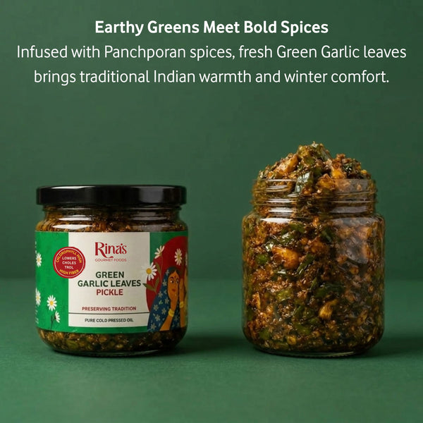 Green Garlic Leaves Pickle | Hara Lehsun ka Achar