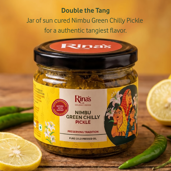 Nimbu Green Chilly Pickle | Nimbu Mirchi Khatta Achar