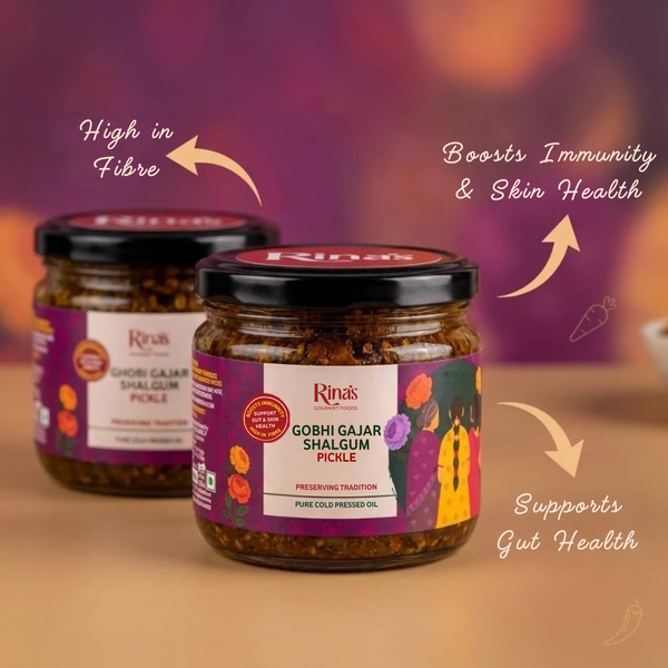 Gobhi Gajar Shalgum Pickle | Sweet Sour