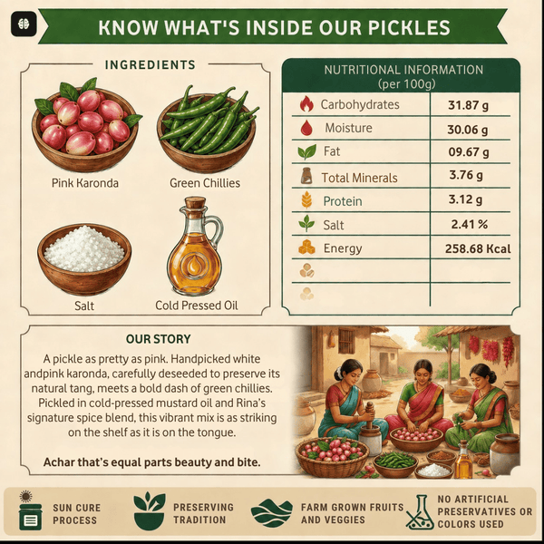 Karonda Green Chilly Pickle | Karonda Hari Mirchi Achar